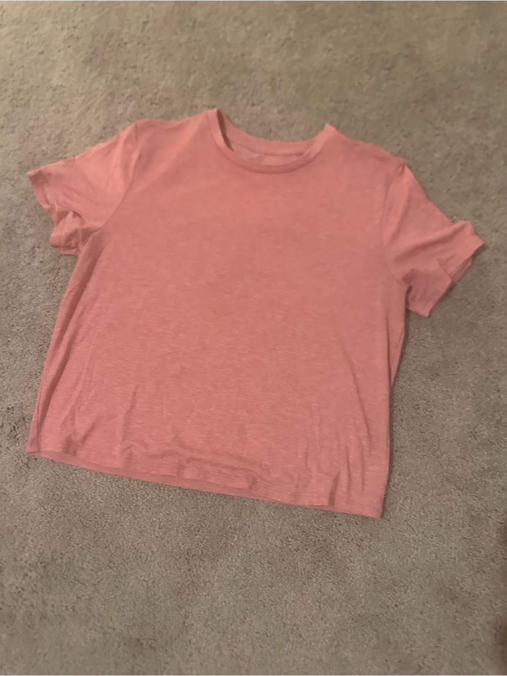 Outdoor Voices Short Sleeve Crew Tee in Dusty Pink